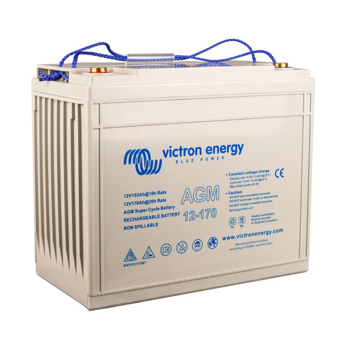 Batterie à décharge lente AGM Victron Energy Super Cycle 12 V 170 Ah – Semi-traction AGM