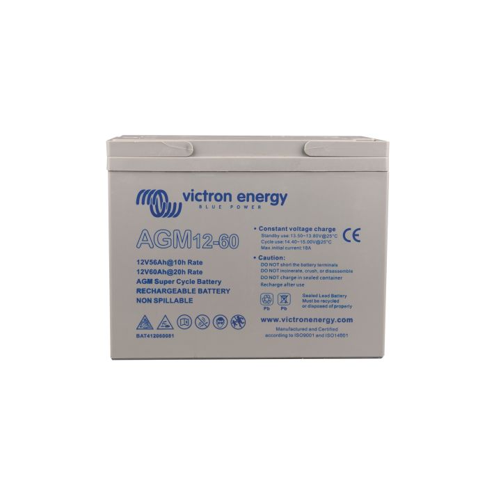 Batterie à décharge lente AGM Victron Energy Super Cycle 12 V 60 Ah – Semi-traction AGM