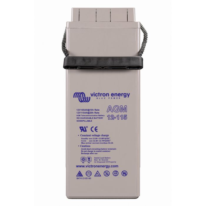 Batterie à décharge lente AGM Victron Energy Telecom 12 V 115 Ah – Semi-traction AGM