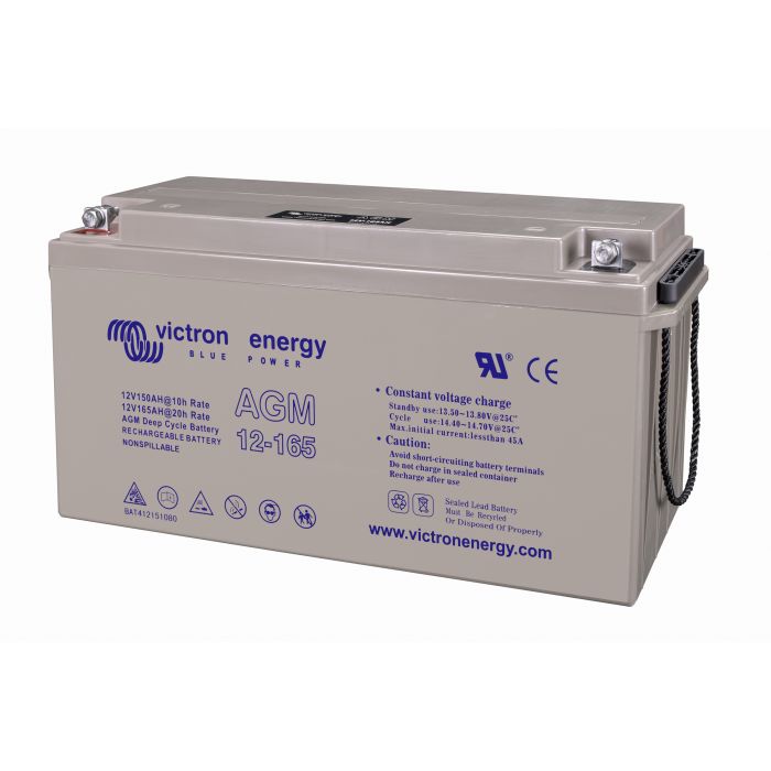 Batterie à décharge lente AGM Victron Energy 12 V 165 Ah – Semi-traction AGM