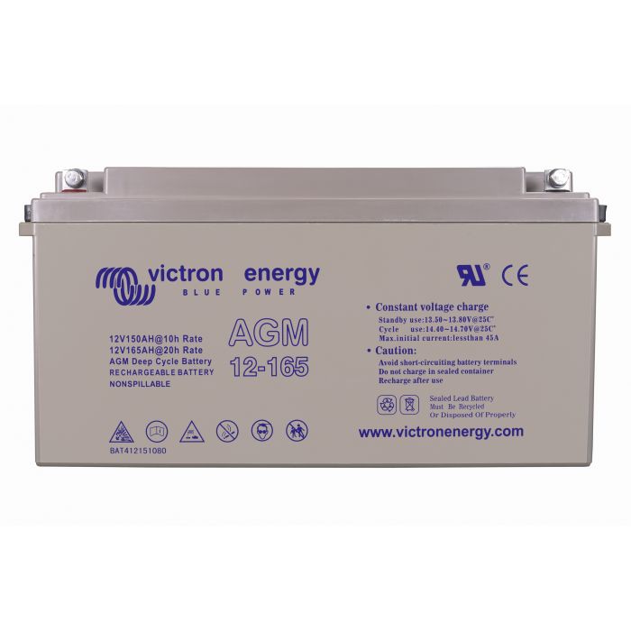 Batterie à décharge lente AGM Victron Energy 12 V 165 Ah – Semi-traction AGM