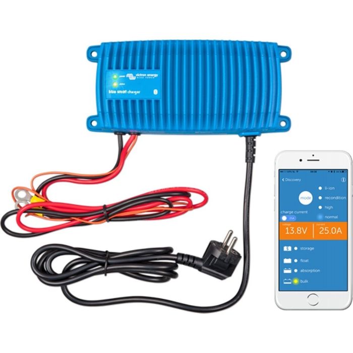 Chargeur de batterie Victron Blue Smart IP67 24 V 12 A 120 V NEMA 5-15R 