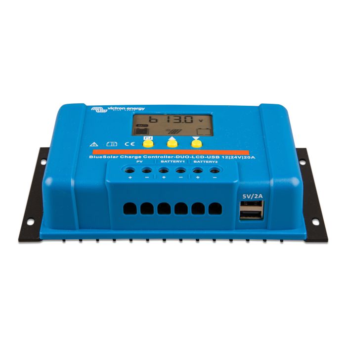 Régulateur de charge PWM Victron BlueSolar DUO LCD&USB 12/24 V 20 A 