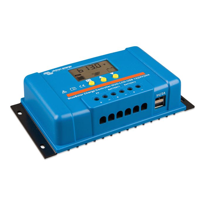 Régulateur de charge PWM Victron BlueSolar DUO LCD&USB 12/24 V 20 A 