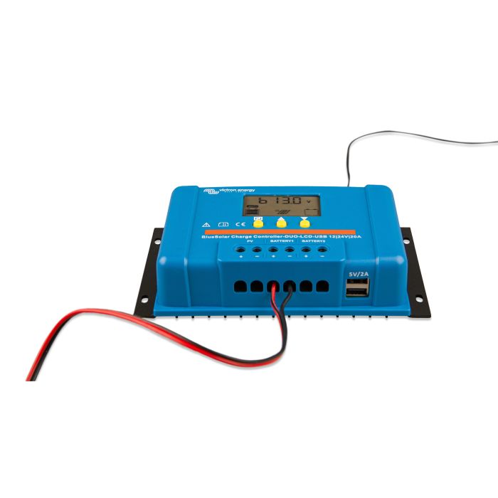 Régulateur de charge PWM Victron BlueSolar DUO LCD&USB 12/24 V 20 A 