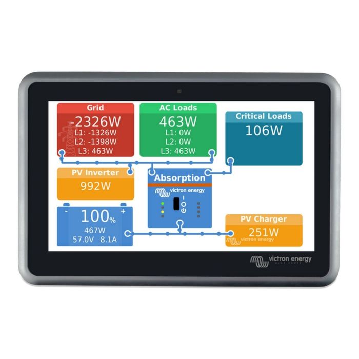 Système GX Victron Energy Ekrano GX écran tactile 7 pouces 