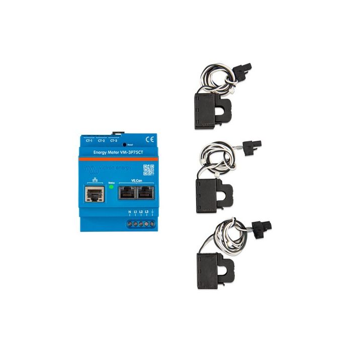 Compteur d'énergie Victron Energy VM-3P75CT triphasé 75 A 