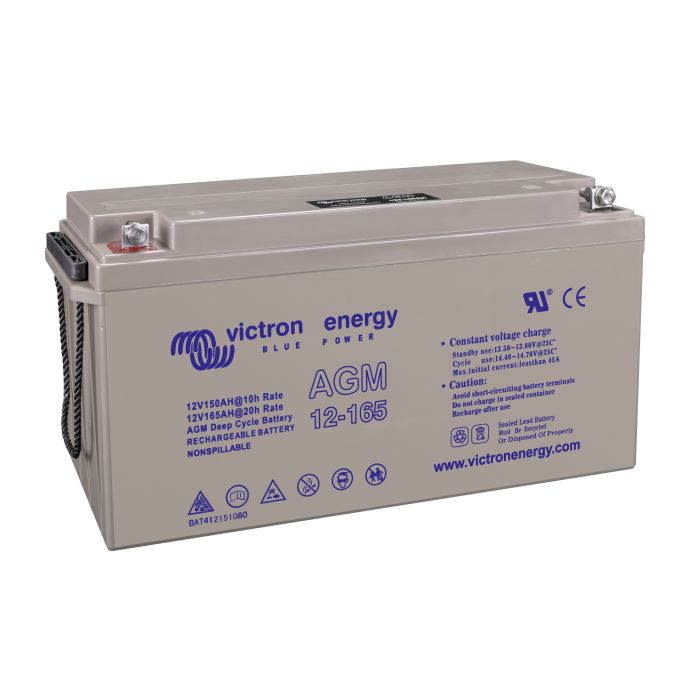 Batterie à décharge lente GEL Victron Energy 12 V 165 Ah – Semi-traction GEL