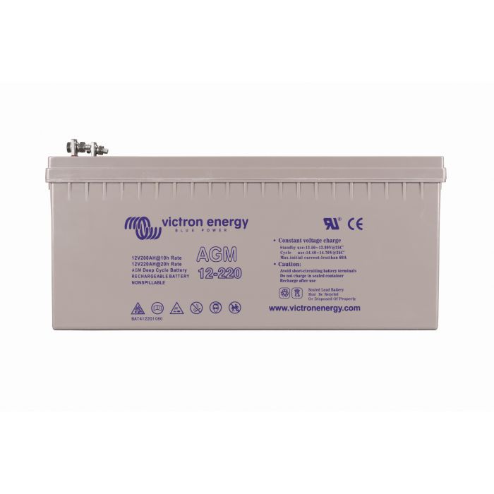 Batterie à décharge lente GEL Victron Energy 12 V 220 Ah – Semi-traction GEL