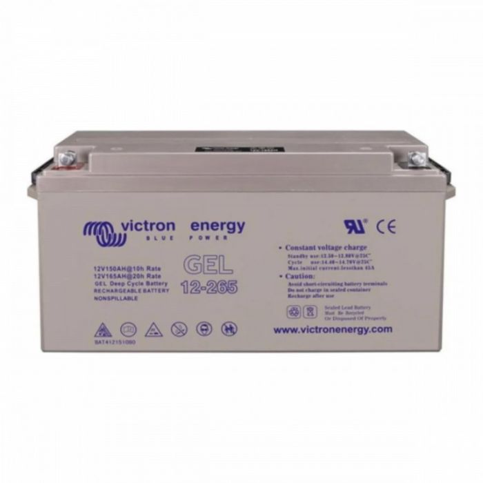 Batterie à décharge lente GEL Victron Energy 12 V 265 Ah M8 – Semi-traction GEL