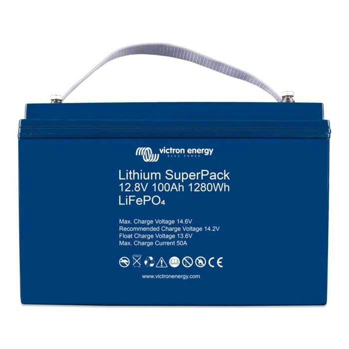 Batterie lithium LiFePO4 Victron Energy SuperPack 12,8 V 100 Ah M8 