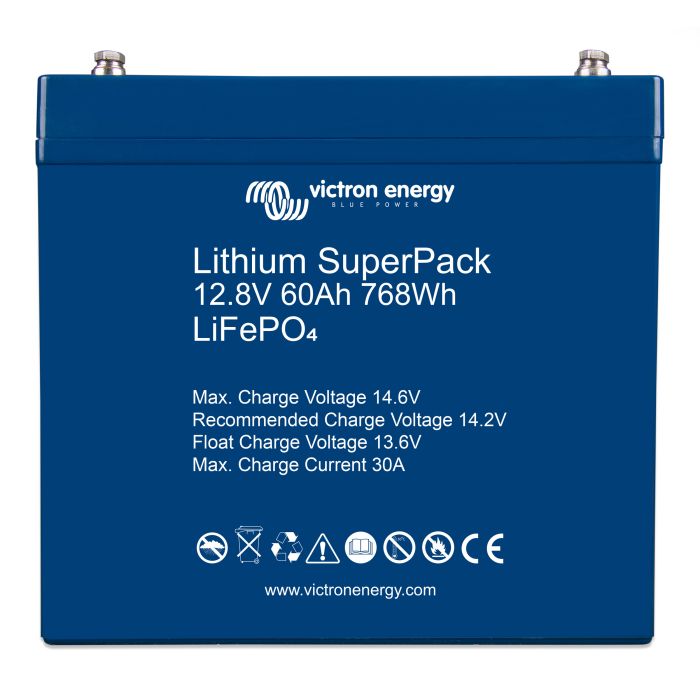 Batterie lithium LiFePO4 Victron SuperPack 12,8 V 60 Ah – Lithium LiFePO4