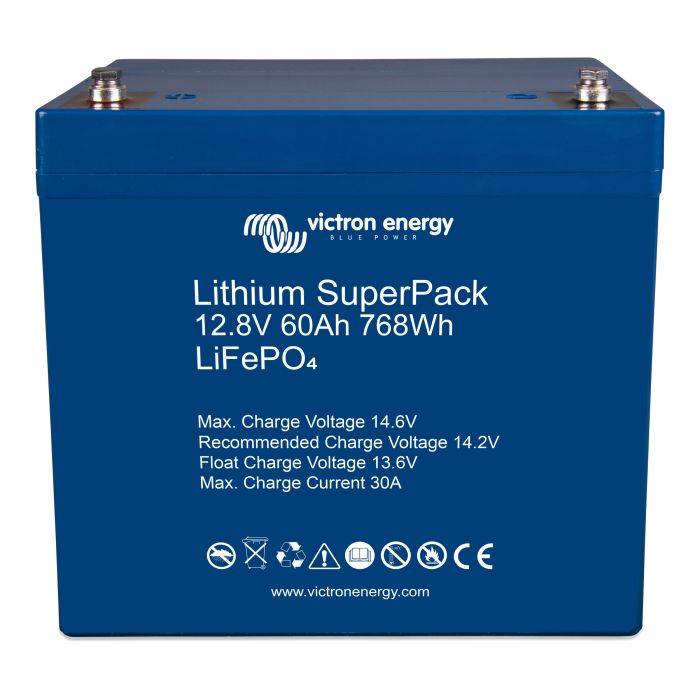 Batterie lithium LiFePO4 Victron SuperPack 12,8 V 60 Ah – Lithium LiFePO4