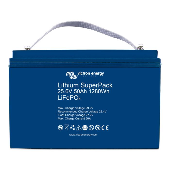 Batterie lithium LiFePO4 Victron Energy SuperPack 25,6 V 50 Ah – Lithium LiFePO4