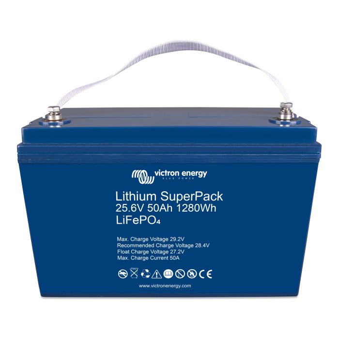 Batterie lithium LiFePO4 Victron Energy SuperPack 25,6 V 50 Ah – Lithium LiFePO4