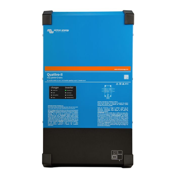 Convertisseur-chargeur Victron Quattro-II 12/3000/120-50/50 120 V 