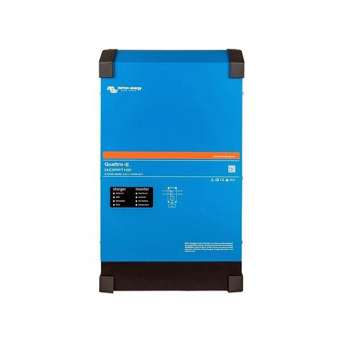 Convertisseur-chargeur Victron Quattro-II 24/5000/120-50/50 24 V 5000 VA 