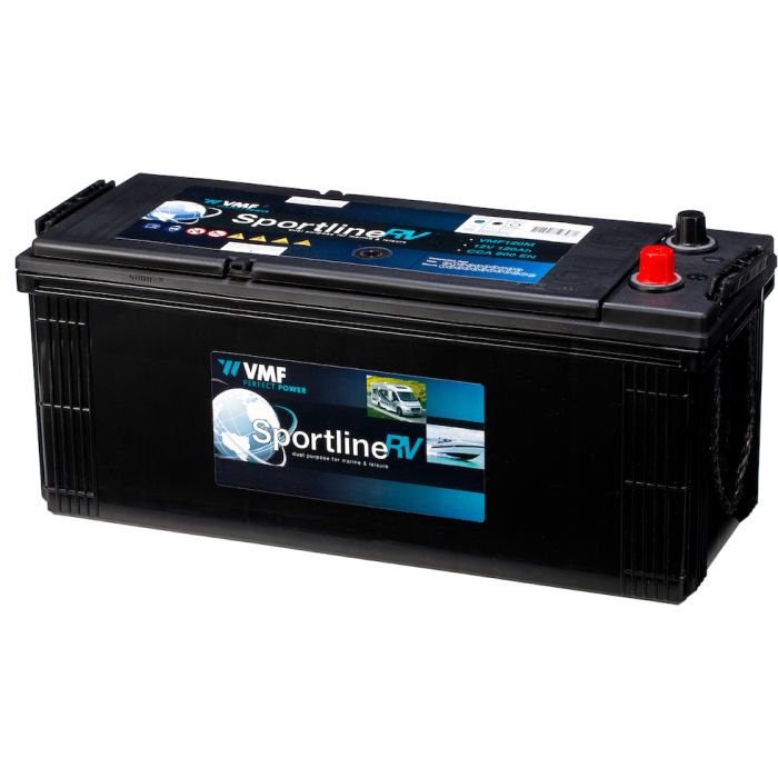 Batterie de démarrage VMF Sportline VMF120M 12 V 120 Ah 800 A – Plomb-acide (sans entretien)