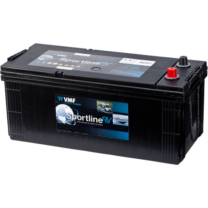 Batterie de démarrage VMF Sportline VMF165M 12 V 165 Ah 940 A – Plomb-acide (sans entretien)
