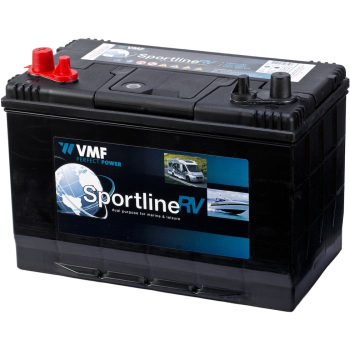 Batterie de démarrage VMF Sportline VMF27M 12 V 90 Ah 500 A – Plomb-acide (sans entretien)