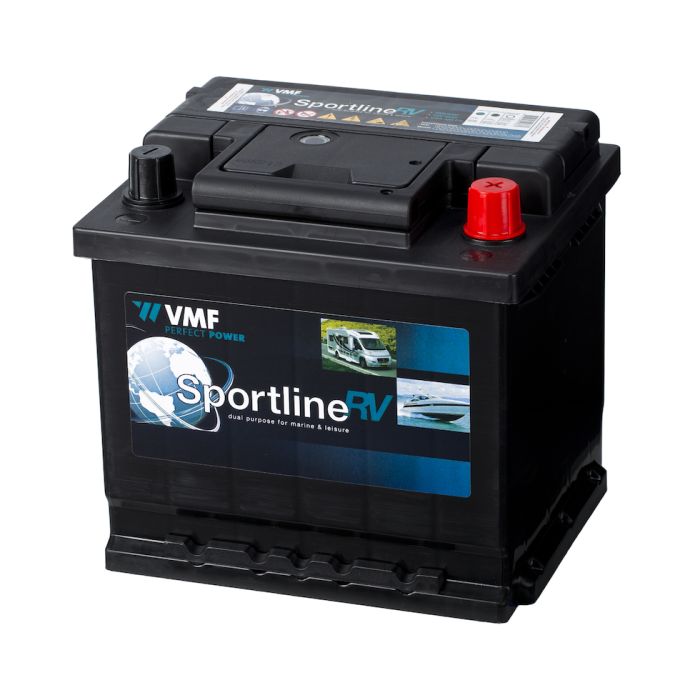 Batterie de démarrage VMF Sportline VMF50M 12 V 50 Ah 420 A – Plomb-acide (sans entretien)