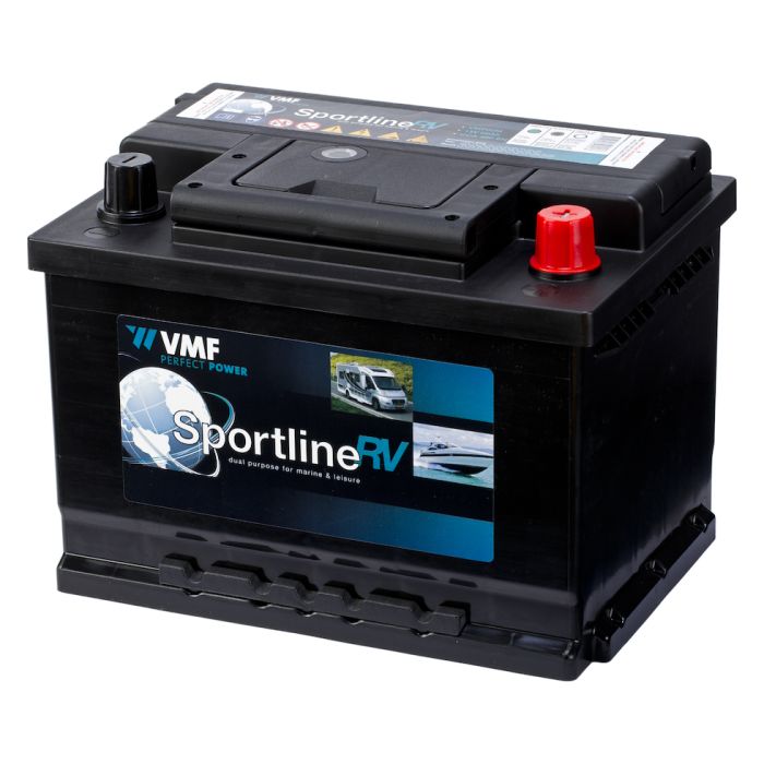 Batterie de démarrage VMF Sportline VMF60M 12 V 60 Ah 480 A – Plomb-acide (sans entretien)