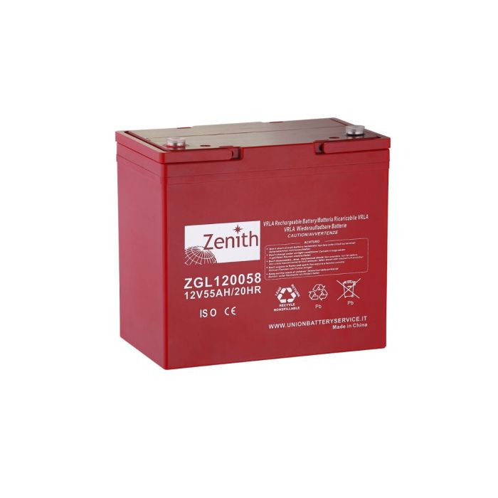 Batterie à décharge lente AGM Zenith ZGL120058 12 V 55 Ah – AGM