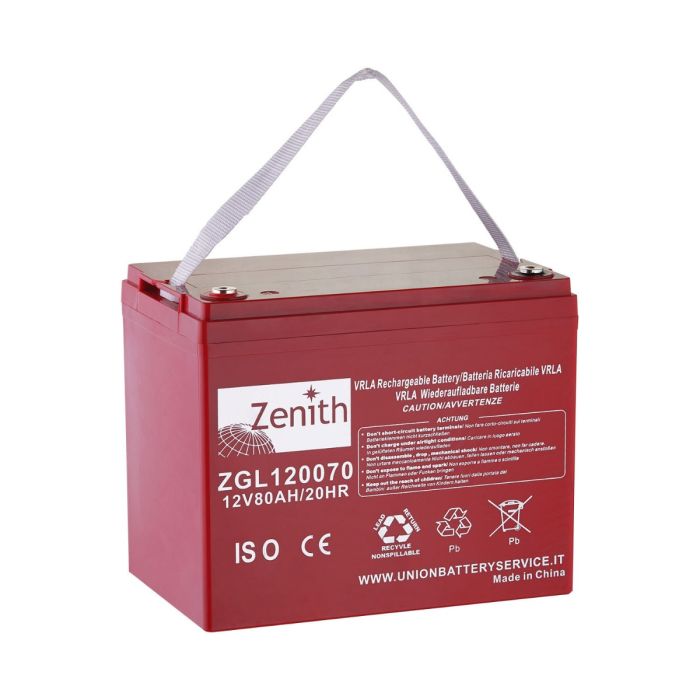 Batterie à décharge lente AGM Zenith ZGL120070 12 V 80 Ah – AGM