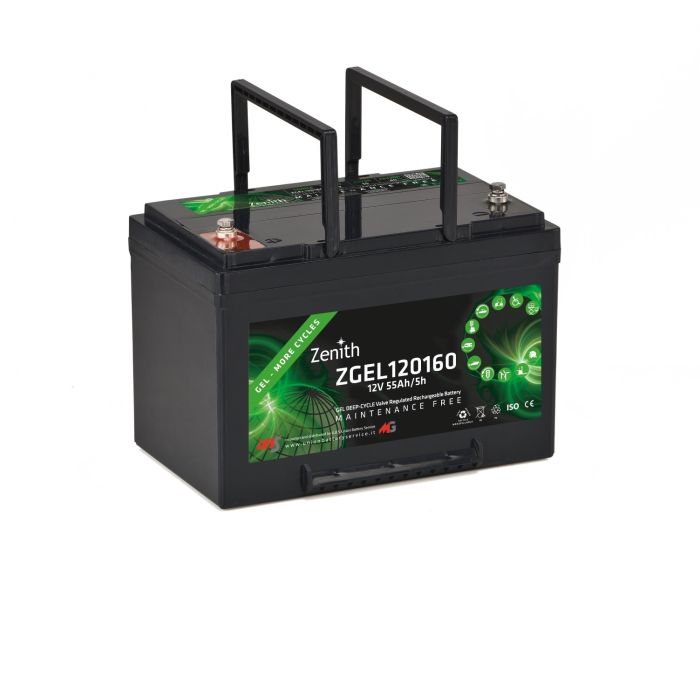 Batterie à décharge lente GEL Zenith ZGEL120160 12 V 60 Ah – GEL