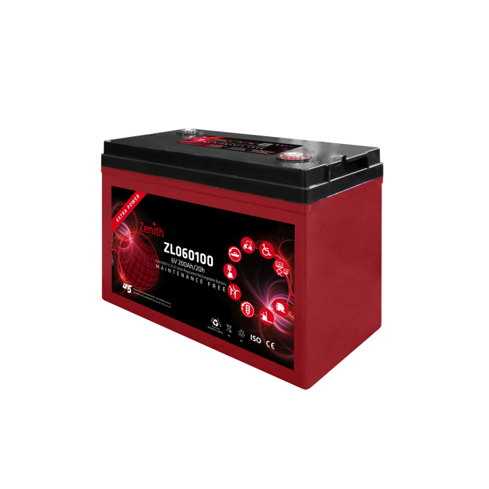 Batterie à décharge lente AGM Zenith ZL060100 6 V 200 Ah – AGM
