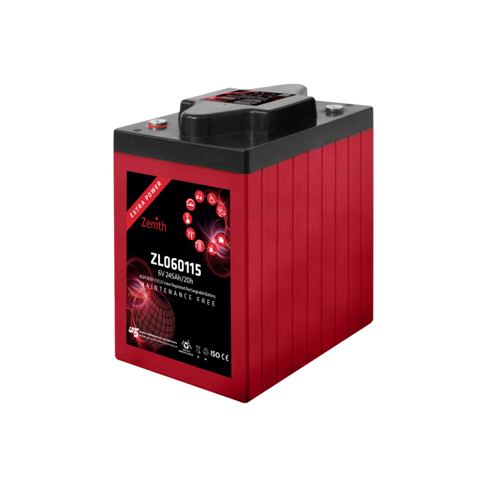 Batterie à décharge lente AGM Zenith ZL060115 6 V 245 Ah – AGM