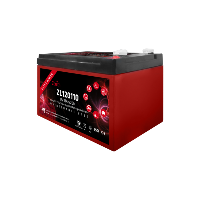 Batterie à décharge lente AGM Zenith ZL120110 12 V 12 Ah – AGM