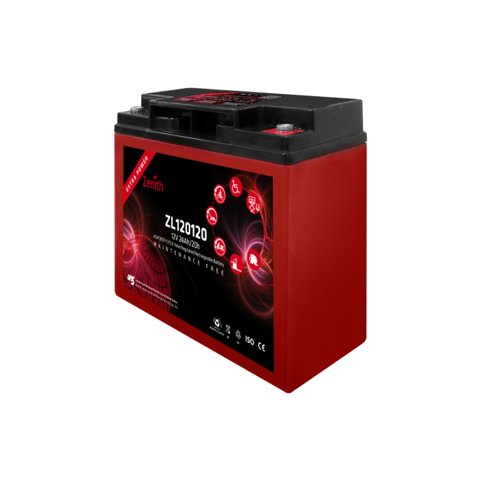 Batterie à décharge lente AGM Zenith ZL120120 12 V 22 Ah – AGM