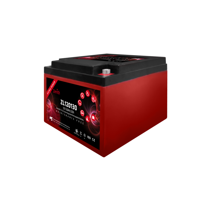 Batterie à décharge lente AGM Zenith ZL120130 12 V 26 Ah – AGM
