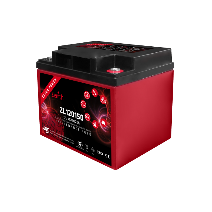 Batterie à décharge lente AGM Zenith ZL120150 12 V 45 Ah – AGM