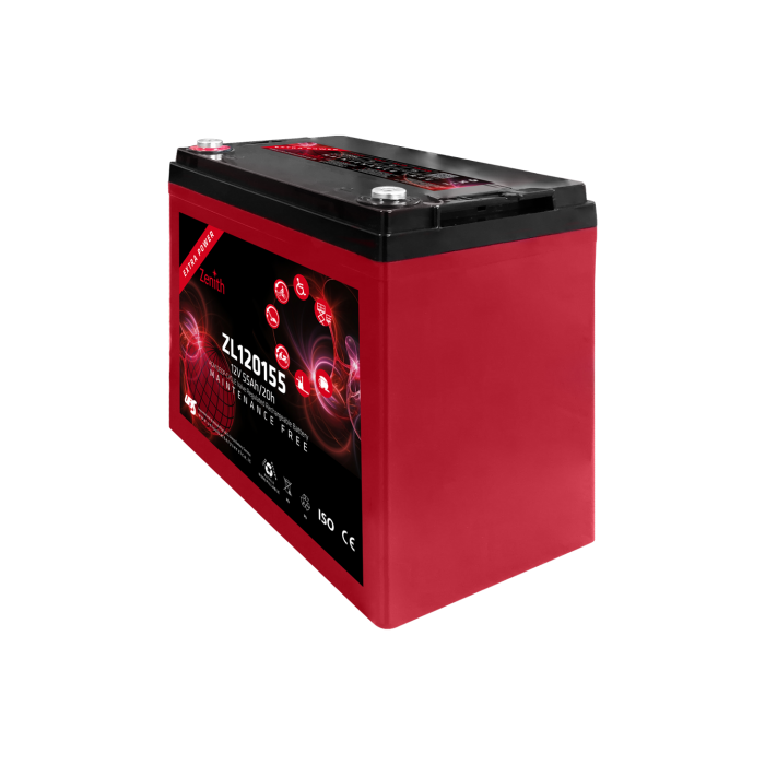 Batterie à décharge lente AGM Zenith ZL120155 12 V 55 Ah – AGM