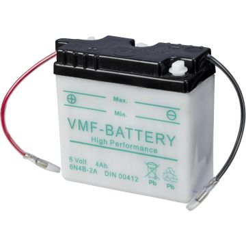Batterie moto VMF Powersport 6N4B-2A 6 V 4 Ah 30 A – Plomb-acide (électrolyte liquide)
