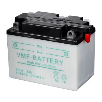 Batterie moto VMF Powersport 6CB8-3B 6 V 8 Ah 83 A – Plomb-acide (électrolyte liquide)