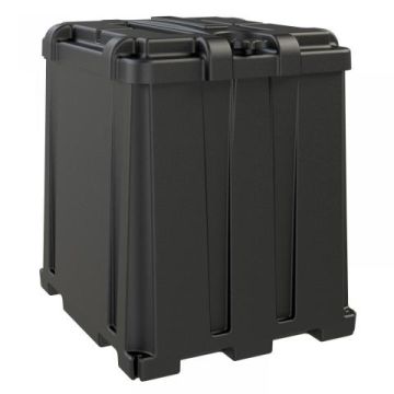 Bac à batterie plastique avec couvercle pour 2 batteries L16 