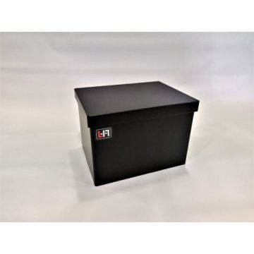 Bac à batterie PE noir avec couvercle pour 2 batteries Optima 4.2 