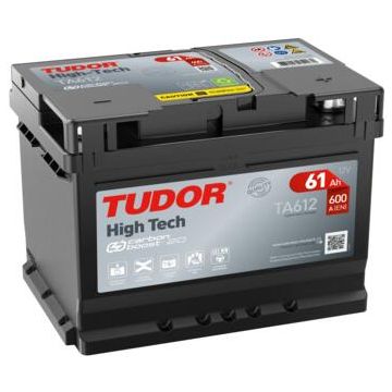 Batterie de démarrage Tudor High Tech TA612 12 V 61 Ah 600 A – Plomb-acide (sans entretien)