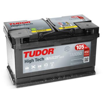 Batterie de démarrage Tudor High Tech TA1050 12 V 105 Ah 850 A – Plomb-acide (sans entretien)