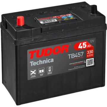 Batterie de démarrage Tudor Technica TB457 12 V 45 Ah 300 A – Plomb-acide (sans entretien)