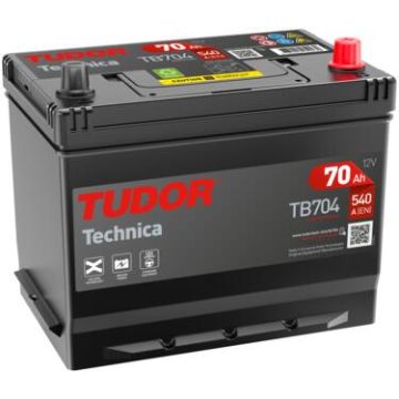 Batterie de démarrage Tudor Technica TB704 12 V 70 Ah 540 A – Plomb-acide (sans entretien)