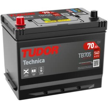 Batterie de démarrage Tudor Technica TB705 12 V 70 Ah 540 A – Plomb-acide (sans entretien)