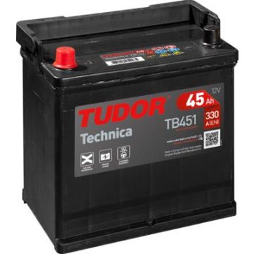 Batterie de démarrage Tudor Technica TB451 12 V 45 Ah 330 A – Plomb-acide (sans entretien)