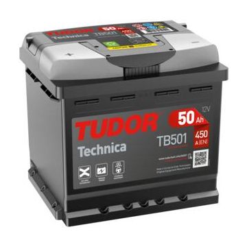 Batterie de démarrage Tudor Technica TB501 12 V 50 Ah 450 A – Plomb-acide (sans entretien)
