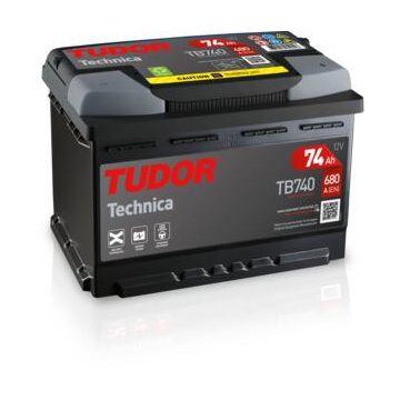 Batterie de démarrage Tudor Technica TB740 12 V 74 Ah 680 A – Plomb-acide (sans entretien)