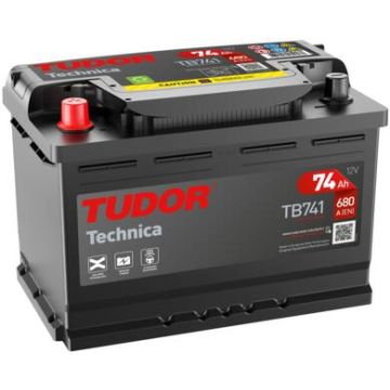 Batterie de démarrage Tudor Technica TB741 12 V 74 Ah 680 A – Plomb-acide (sans entretien)