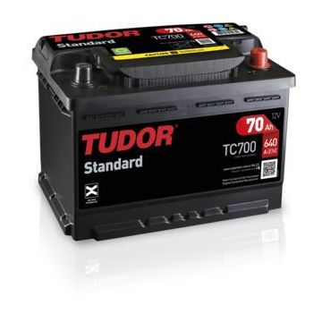 Batterie de démarrage Tudor TC700 12 V 70 Ah 640 A – Plomb-acide (sans entretien)